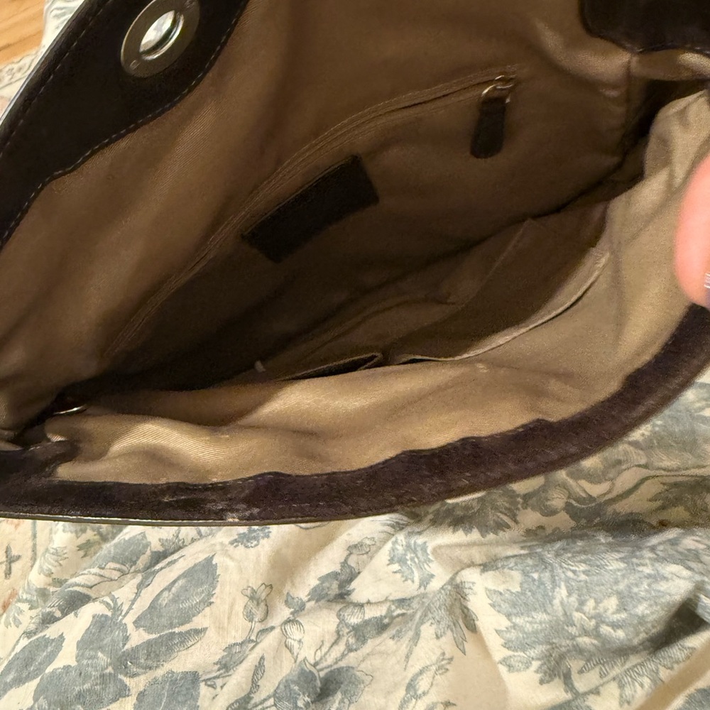 Coach Dark Brown Signature Shoulder Bag - Picture 3 of 4